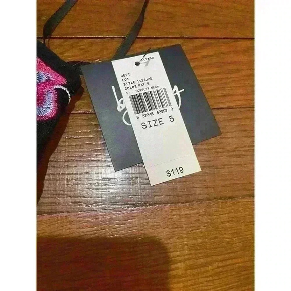 By & By Dress NWT Size 5 Embroidered Floral Print Spaghetti Straps - Picture 2 of 4